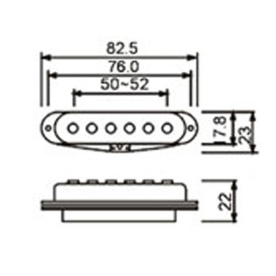 DR PARTS SPU/WT - звукознімач для електрогітари Зображення