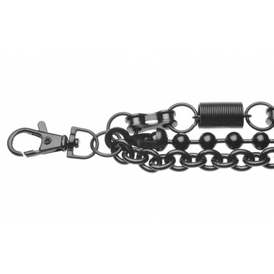 Ланцюг потрійний, чорного кольору (ch-004) Зображення