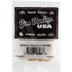Набор медиаторов Dunlop 9072R ULTEX GLD T/PK MD-12 Изображение