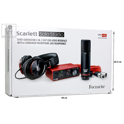 Комплект для звукозаписи Focusrite Scarlett Solo Studio 3rd Gen (MOSC0030) Изображение