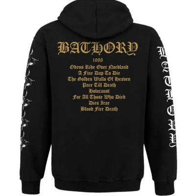 Худі Bathory "Blood Fire Death" на блискавці Зображення