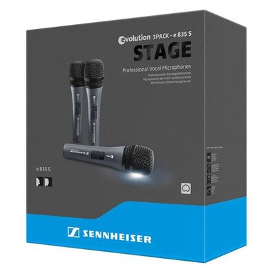 Вокальний мікрофон Sennheiser 3-PACK E 835-S Зображення