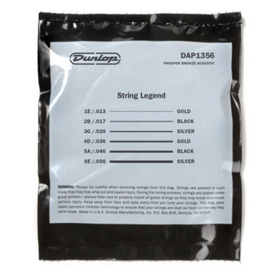 Струны для акустической гитары Dunlop DAP1356 Изображение