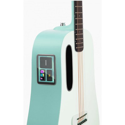 Електроакустична гітара з вбудованими ефектами Blue Lava (36") Aqua Green Зображення