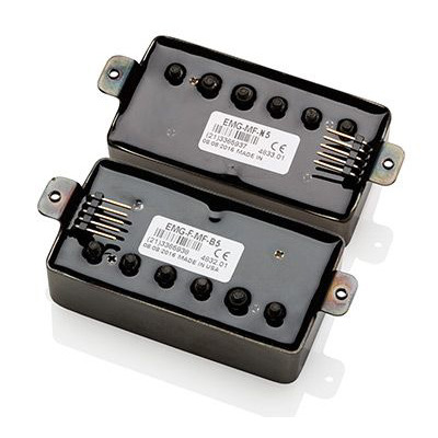 EMG F-MF SET Brushed Black Chrome - Именной набор Marty Friedman (пассивный) для Floyd Изображение