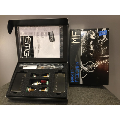 EMG F-MF SET Brushed Black Chrome - Именной набор Marty Friedman (пассивный) для Floyd Изображение