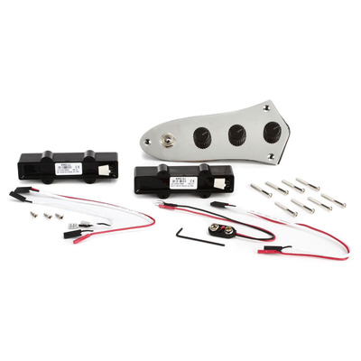 EMG J SYSTEM - набор активных звукоснимателей для Jazz Bass + панель управления. (Керамика) Изображение
