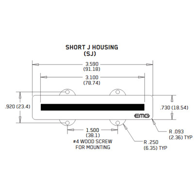 EMG SJA - активный звукосниматель для бас гитары Изображение