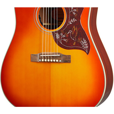 Гитара электроакустическая EPIPHONE HUMMINGBIRD AGED CHERRY SUNBURST GLOSS Изображение