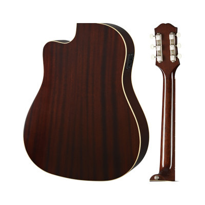 Гітара електроакустична EPIPHONE J-45 EC AGED VINTAGE SUNBURST Зображення