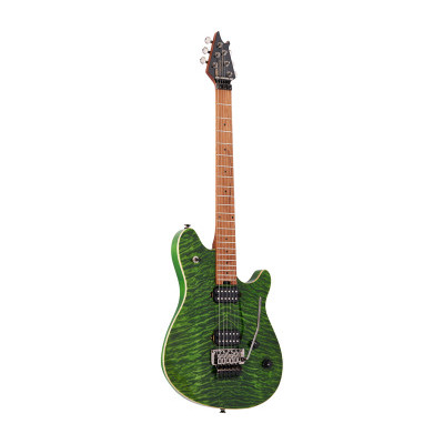 Электрогитара EVH WOLFGANG WG STANDARD WG QM TRANSPARENT GREEN Изображение