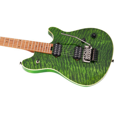 Электрогитара EVH WOLFGANG WG STANDARD WG QM TRANSPARENT GREEN Изображение