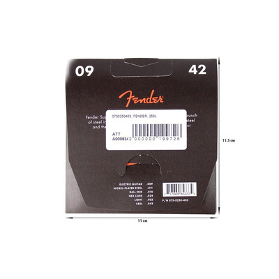 Струни для електрогітари Fender 250L Зображення