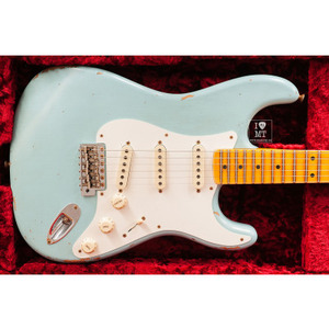 Електрогітара FENDER CUSTOM SHOP 1957 STRATOCASTER RELIC FADED AGED DAPHNE BLUE Зображення