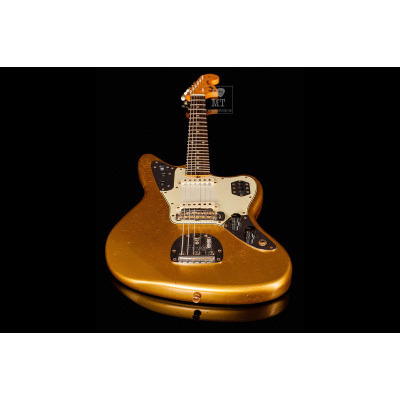 Електрогітара FENDER CUSTOM SHOP LIMITED EDITION 1963 JAGUAR JOURNEYMAN RELIC AGED AZTEC GOLD Зображення