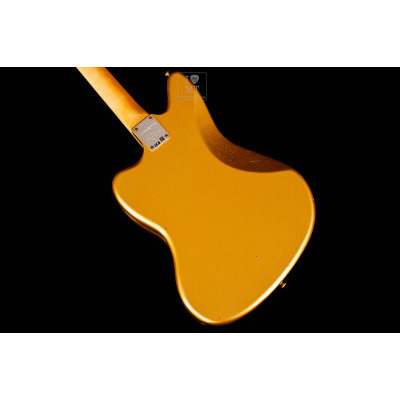 Електрогітара FENDER CUSTOM SHOP LIMITED EDITION 1963 JAGUAR JOURNEYMAN RELIC AGED AZTEC GOLD Зображення