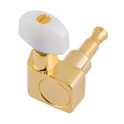 Кілки для гітари FENDER DELUXE CAST/SEALED GUITAR TUNING MACHINES WITH PEARL BUTTONS SET Зображення