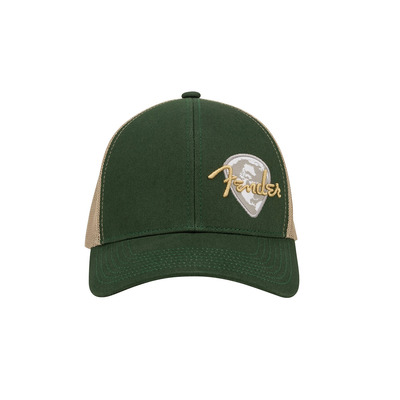 FENDER GLOBE PICK PATCH HAT GREEN KHAKI Кепка Зображення