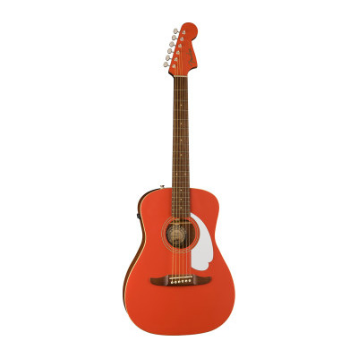Гитара электроакустическая FENDER MALIBU PLAYER FIESTA RED WN Изображение