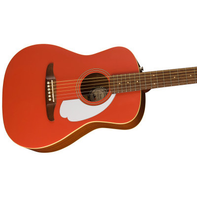 Гитара электроакустическая FENDER MALIBU PLAYER FIESTA RED WN Изображение