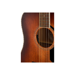 Гітара електроакустична FENDER PO-220E ORCHESTRA ALL MAHOGANY WITH CASE AGED COGNAC BURST Зображення