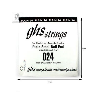 Струна для акустичної гітари GHS STRINGS 024 Зображення