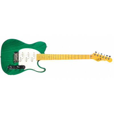 G&L ASAT Z3 (Clear Forest Green, maple, 3-ply Pearl). № CLF45565. Made in USA - Электрогитара Изображение
