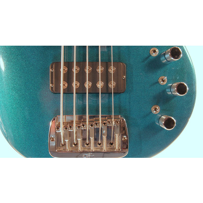G&L L2500 FIVE STRINGS (Emerald Blue, rosewood) №CLF45360. Made in USA - Бас гитара пятиструнная Изображение