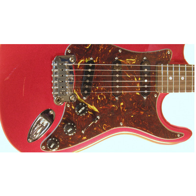 G&L LEGACY (Candy Apple Red, rosewood, 3-ply Tortoise Shell). №CLF50961. Made in USA - Электрогитара Изображение
