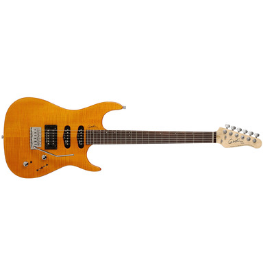 GODIN 030842 - VELOCITY H.D.R. Amber Flame RN (Made in Canada) - Електрогітара Зображення