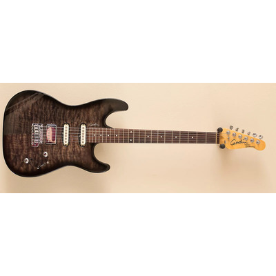 GODIN 034680 - Progression Boutique Trans Black Quilted HG RN with Bag (Made in Canada) - Электрогитара Изображение