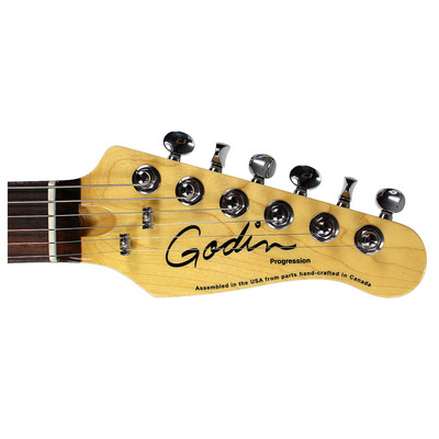 GODIN 034680 - Progression Boutique Trans Black Quilted HG RN with Bag (Made in Canada) - Электрогитара Изображение