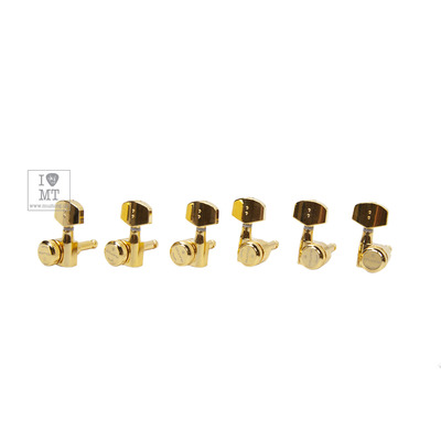 Колки для электрогитары GRAPH TECH PRL-8311-G0 Electric Locking 3+3 Contemporary Gold 2 Pin Изображение