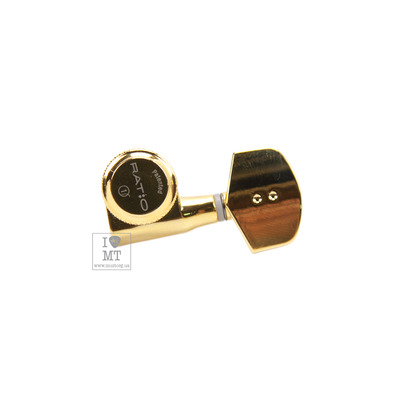 Колки для электрогитары GRAPH TECH PRL-8311-G0 Electric Locking 3+3 Contemporary Gold 2 Pin Изображение