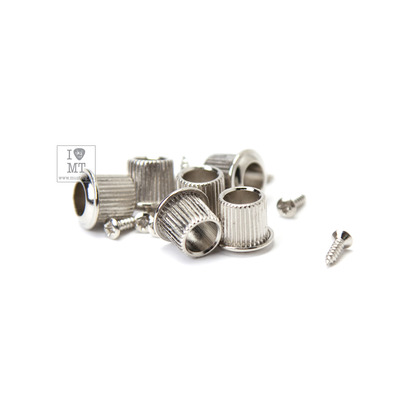 Колки для гитары GRAPH TECH PRN-3411-N0 Acoustic 3+3 Skeleton Button Nickel Изображение