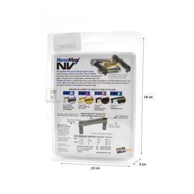 GRAPH TECH PS-8863-G0 String Saver Resomax NV2 Autolock Bridge 6mm-Gold Бридж Изображение