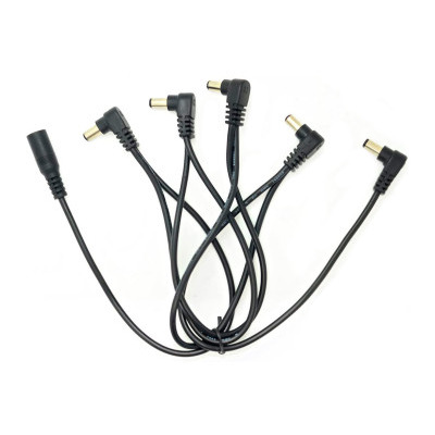 Спліттер живлення HOTONE AUDIO VALETON PCA-5 DAISY CHAIN DC POWER CABLE 5-PLUG ANGLED Зображення
