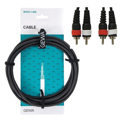 Інсертний кабель GEWA Basic Line 2x RCA/2x RCA (10 м) Зображення