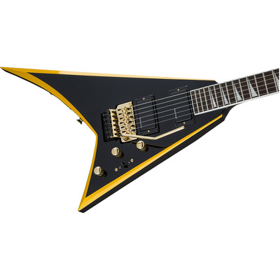 Електрогітара JACKSON X SERIES RHOADS RRX24 BLACK WITH YELLOW BEVELS Зображення