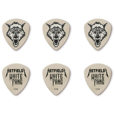 Медиаторы Dunlop ph122t1.14 James Hetfield White Fang Flow 1.14mm (6шт.) Изображение
