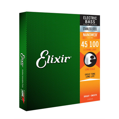 Струны для бас-гитары Elixir 14652 4S L SS Изображение