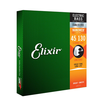 Струны для бас-гитары Elixir 14777 5S L SS Изображение