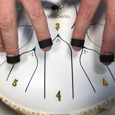 Напальчники для игры на глюкофоне Alfabeto FC4 Изображение