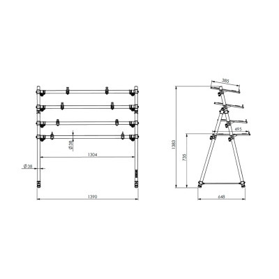 Стійка клавішна QUIK LOK MKS4 Зображення