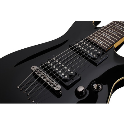 SCHECTER OMEN-7 BLK - семиструнна електрогітара Зображення