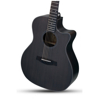 SCHECTER ORLEANS STUDIO AC SSTBLK - Акустична гітара з вирізом та підключенням Зображення