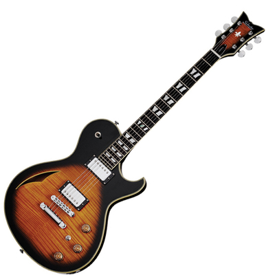 SCHECTER SOLO CUSTOM E/A DVS - Напівакустична електрогітара Зображення