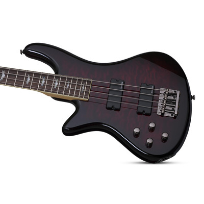 SCHECTER STILETTO EXTREME-4 BCH L/H - Бас гитара четырехструнная левосторонняя Изображение