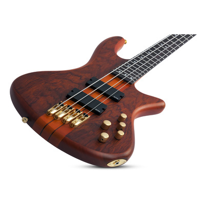 SCHECTER STILETTO STUDIO-4 FF HSN - чотириструнна бас-гітара, віяльні лади Зображення