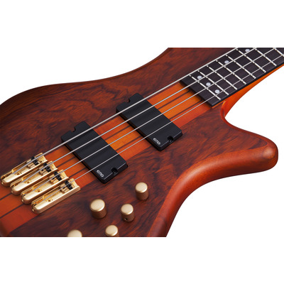 SCHECTER STILETTO STUDIO-4 FF HSN - чотириструнна бас-гітара, віяльні лади Зображення
